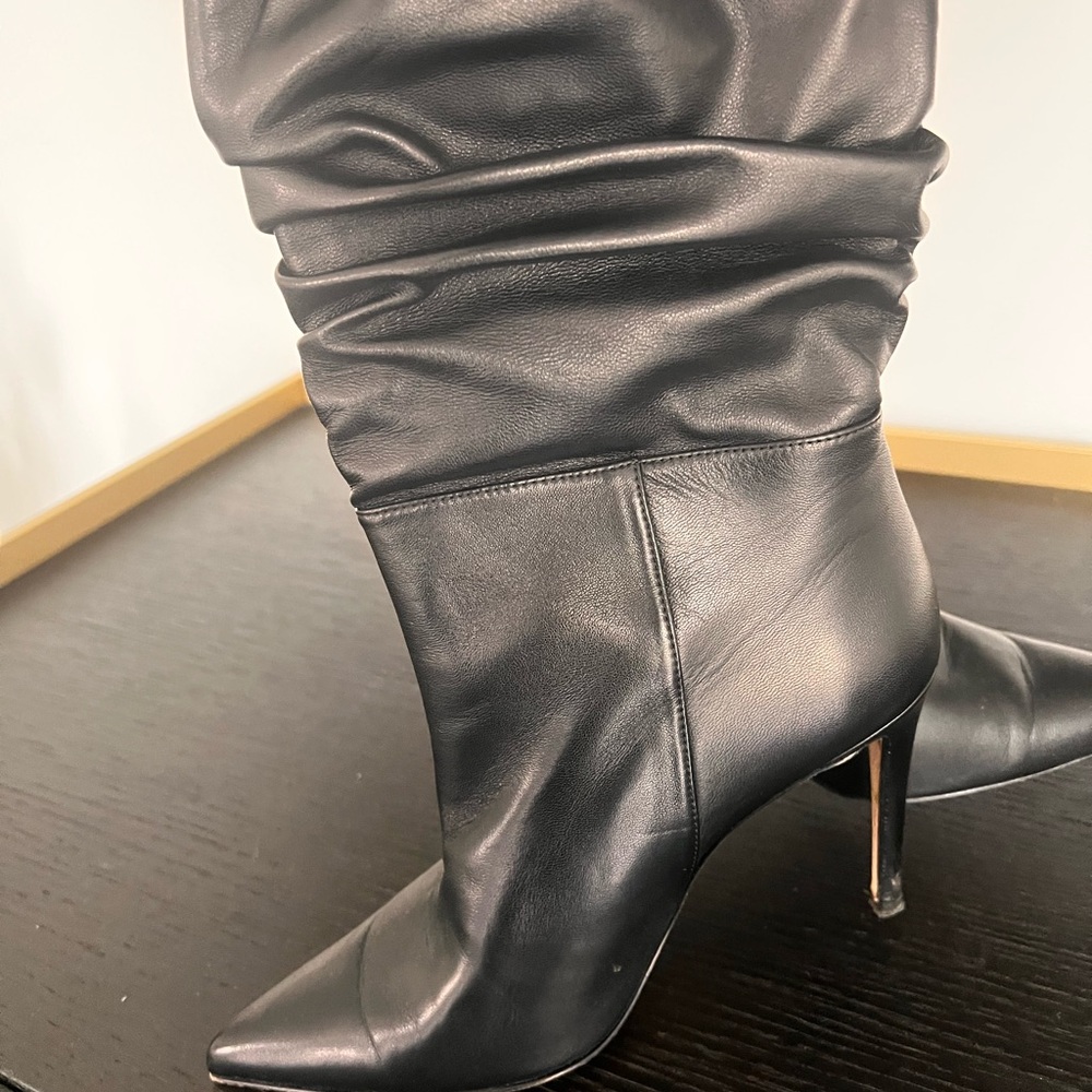 Alexandre Birman Black Leather Heeled Boots